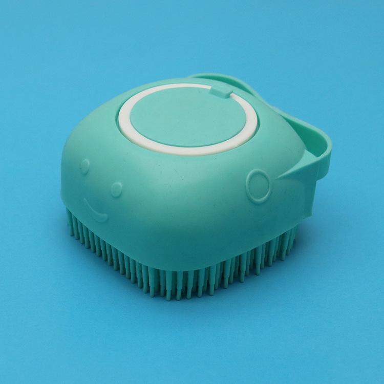 Silicone Portable Bath Brush for Pets & Humans: Shampoo, Clean, and Massage