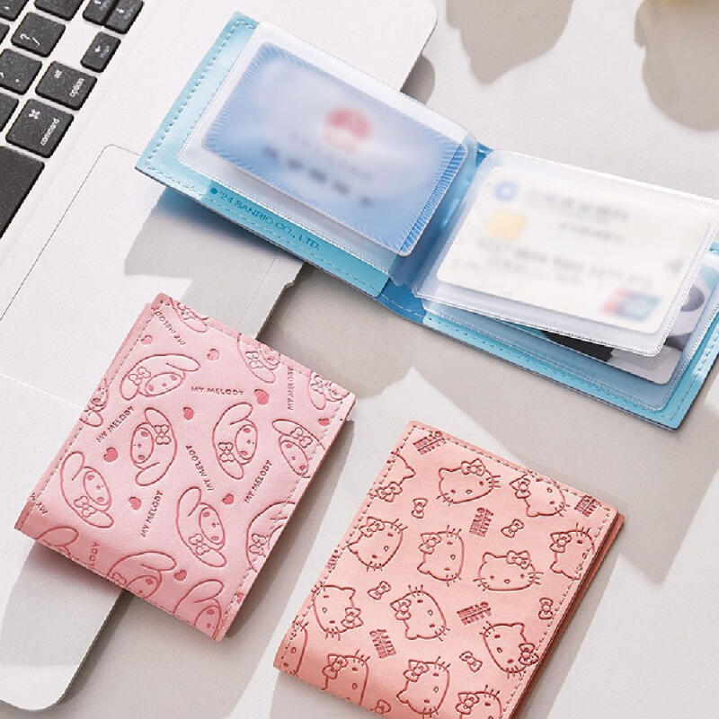 Sanrio leather card wallet