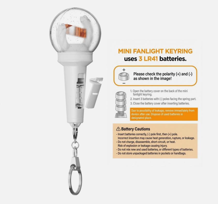 RIIZE Official Lightstick & Mini Keyring Fanlight LED Kpop Merch Authentic