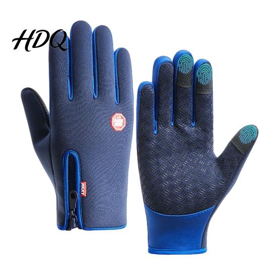 Thermal Touchscreen Cycling Warm Gloves Waterproof Winter Weather with Windproof Cold Anti-Slip Palms for Women