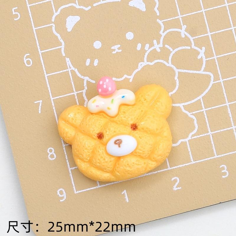 5 Stück Glänzende Katzenkekse Serie Harz Flache Rückseite Cabochons Exquisit für Haarspange DIY Schmuck Basteln Dekoration Trend Zubehör
