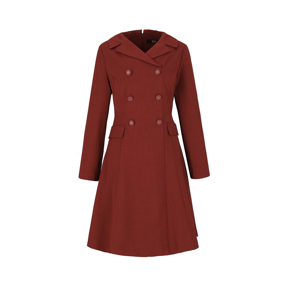 VISITINNEWYORK Tailored Double Button Dress (Vy9Op10)