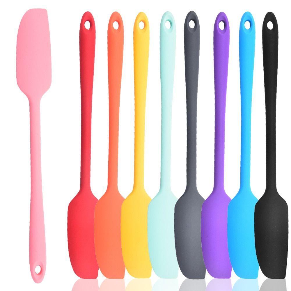 Silicone Jam Spatula Integrated Cream Spatula Portable Baking Scraper Kitchen Baking Tool