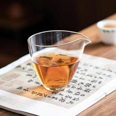 200ml Heat-resistant Glass Fair Cup Transparent Teacup Household Kung Fu Cha Hai Dispenser Justice Cup Tea Set Accessories New