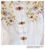 Authentic New Chinese Style Stand Collar Embroidered Shirt with Frog Buttons & Horse Face Skirt - Long Sleeve National Style Top