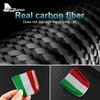 Real Hard Carbon Fiber Sticker For Fiat 500 Abarth 595 2020 2021 2022 2023 Car Bottom Tricolor Interior Trim Accessories