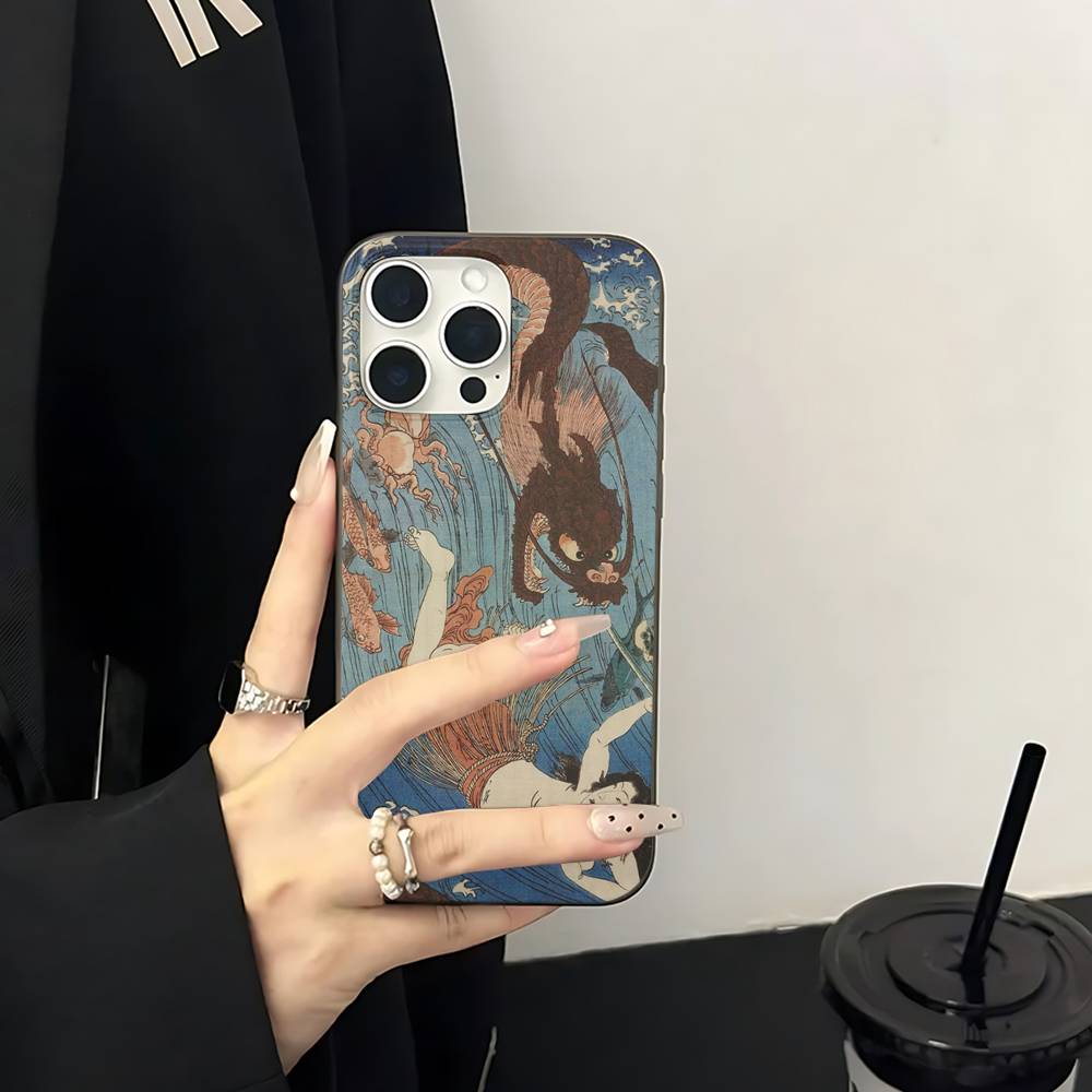 

Utagawa Kuniyoshi Ukiyoe Art For IPhone 17 16 15 14 Plus 13 12 11 Pro Max With Shockproof Protective Phone Cover iPhone 13