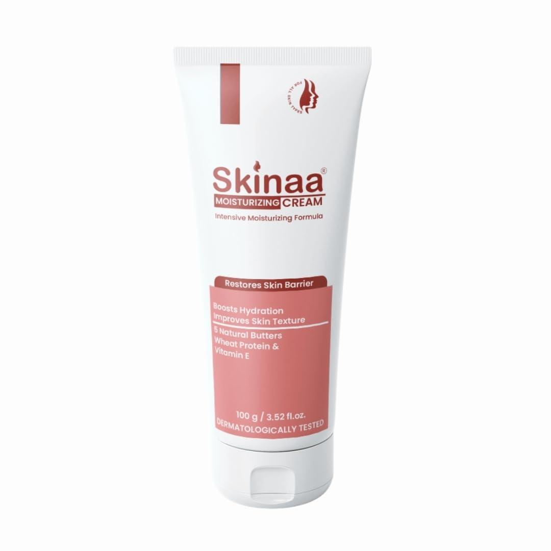 Moisturizer Cream for Dry Skin 100g | Face Moisturizer Cream with 5 Natural Butters, Vitamin E & Wheat Protein | Deep Hydration Moisturizing Lotion