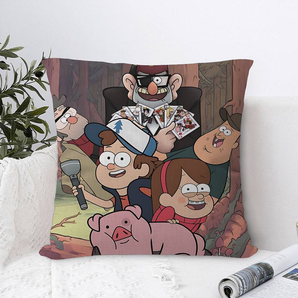 Classic Cartoon G-Gravity Cute F-Falls Personalized Pillow Cover Kids Bedroom Wild Party Decor Pillowcase Kid Birthday Gift