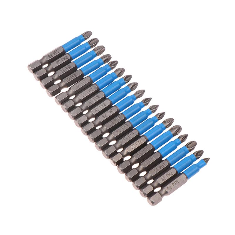 6/12Pcs Hexagonal Handle Anti Skid Electric Screwdriver Woodworking Cross Screwdriver Tool Set Ph1 Ph2 Ph3 Pz1 Pz2 Pz3