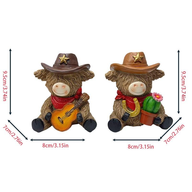 1/2pcs Cowboy Ornaments Home Decoration Ornaments Desktop Ornaments Suitable for Home Decoration Gifts for Music Lovers