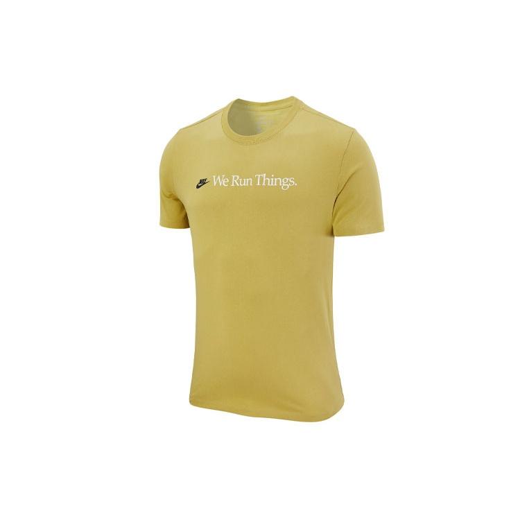 Nike Sportswear Airathon Run Things T-Shirt Yellow Men s DH0275-740 XL
