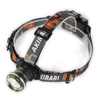 Exclusive AKIRARI LED Headlight Flashlight Battery Operated 3 Modes Zoom Adjustable 1800LM CREE XML T6 Headlamp Disaster Prevention Adjustable High