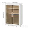 B0KB Wall Mounted Makeup Shelf Bathroom Skin Care Storage Cabinet Space Saving