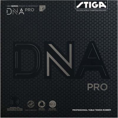 STIGA Tênis de Mesa Borracha Tensão Costas Suave DNA Pro S Preto Grosso 1712010119