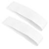 2Pcs Silicone Cooktop Gap Cover Kitchen OilProofing Sealing Strip for Home Kitchen(White 21in )