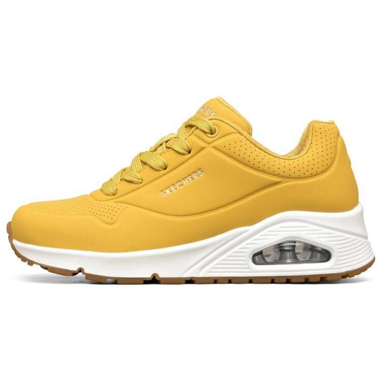 Skechers Uno Synthetic Leather Abrasion Resistant Breathable Rebound Abrasion Resistant Breathable Rebound Low top 73690-YLW