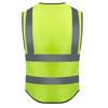 Adults High Visibility 5 Pockets Safety Reflective Zipper Vest Warning Waistcoat