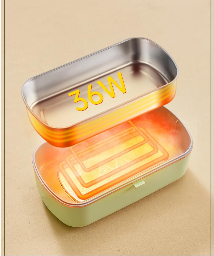 Ohřívací bento box bez vody Ohřívač jídla z nerezové oceli Přenosné elektrické obědové boxy, Termální obědové boxy do kanceláře