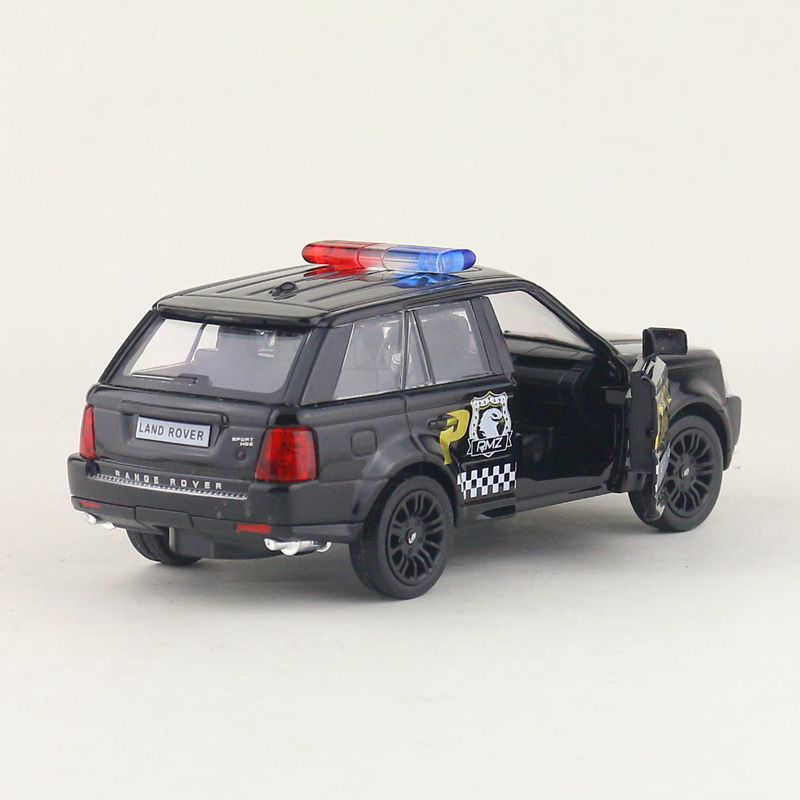 1/36 Scale Land Rover Range Rover Police SUV Vehicle Toy Car Alloy Diecast Car Model Toy with Pull Back for Children Gifts Toy Collection