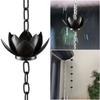 120CM Lotus Rain Catcher Chain Outdoor Garden Hanging Rain Catcher Cups for Gutters Downspouts Outside