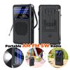 Portable AM FM SW Radio Pocket Radio with LED Flashlight Small Radio with Earphone Jack for Outdoor Camping and Emergency