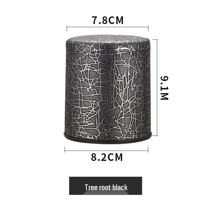 Verdickter Gold-Spitzen Leder Würfelbecher für Bar & Kneipe