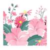 Spring Flowers Window Clings Double-sided Watercolor Flowers Glass Decals Reusable Static PVC Sticker for Home Glass Door Window