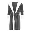 Fashion Women Winter Plush Lengthened Shawl Bathrobe Cardigan Home Clothes Long Sleeved Robe Coat Pajamas