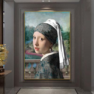 The Girl With A Pearl Earring Famous Art Canvas Paintings Reproductions Girl Canvas Art Pictures Wall Decoration No Frame