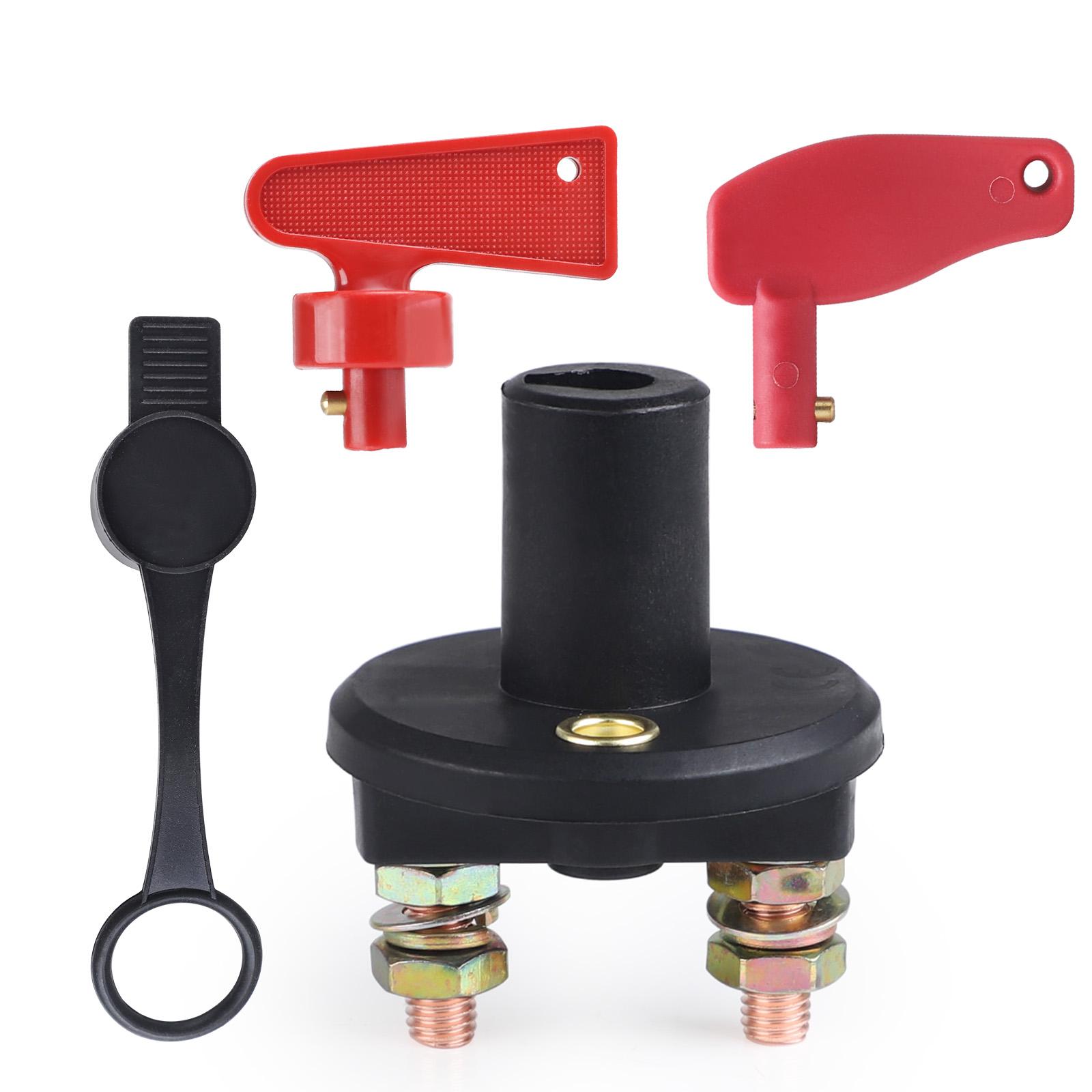 

On-Off 2 Position Battery Disconnect Switch with 2 Keys 12V 24V Battery Kill Switch Isolator For Marine Boat RV ATV UTV