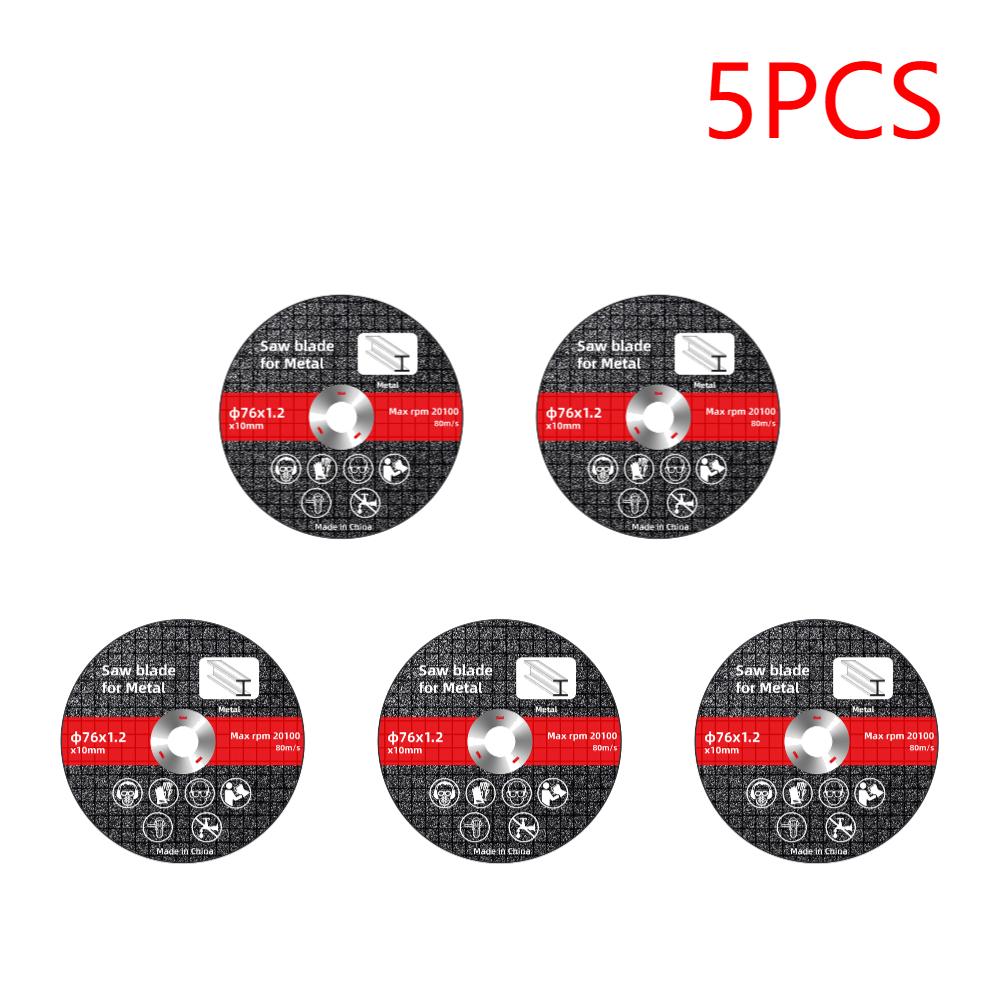 1-10PCS 76mm Cutting Disc Circular Resin Saw Blade Angle Grinder Grinding Disc for Metal Wood Iron Steel Bar Cutting Accessories