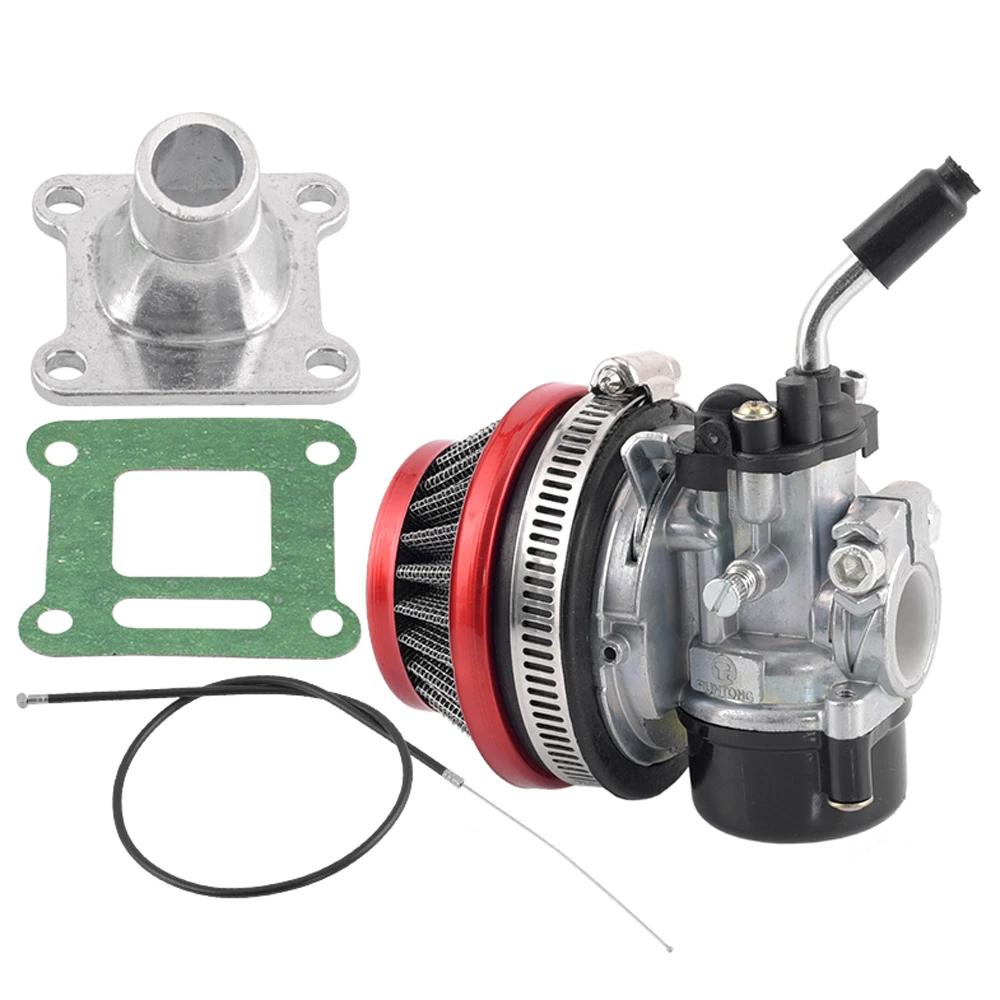 Motorrad 37 49 50 80 ccm 2-Takt Wasserkühlung Vergaser Mit Ansaugrohr Luftfilter Für Mini Moto Dirt Pocket Bike ATV