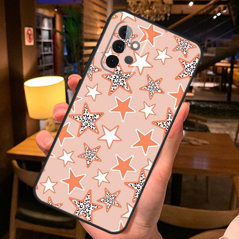preppy stars lightning pink Case For Samsung Galaxy A52 A12 A22 A32 A42 A51 A71 A13 A23 A33 A53 A14 A54 A34 Phone Cover