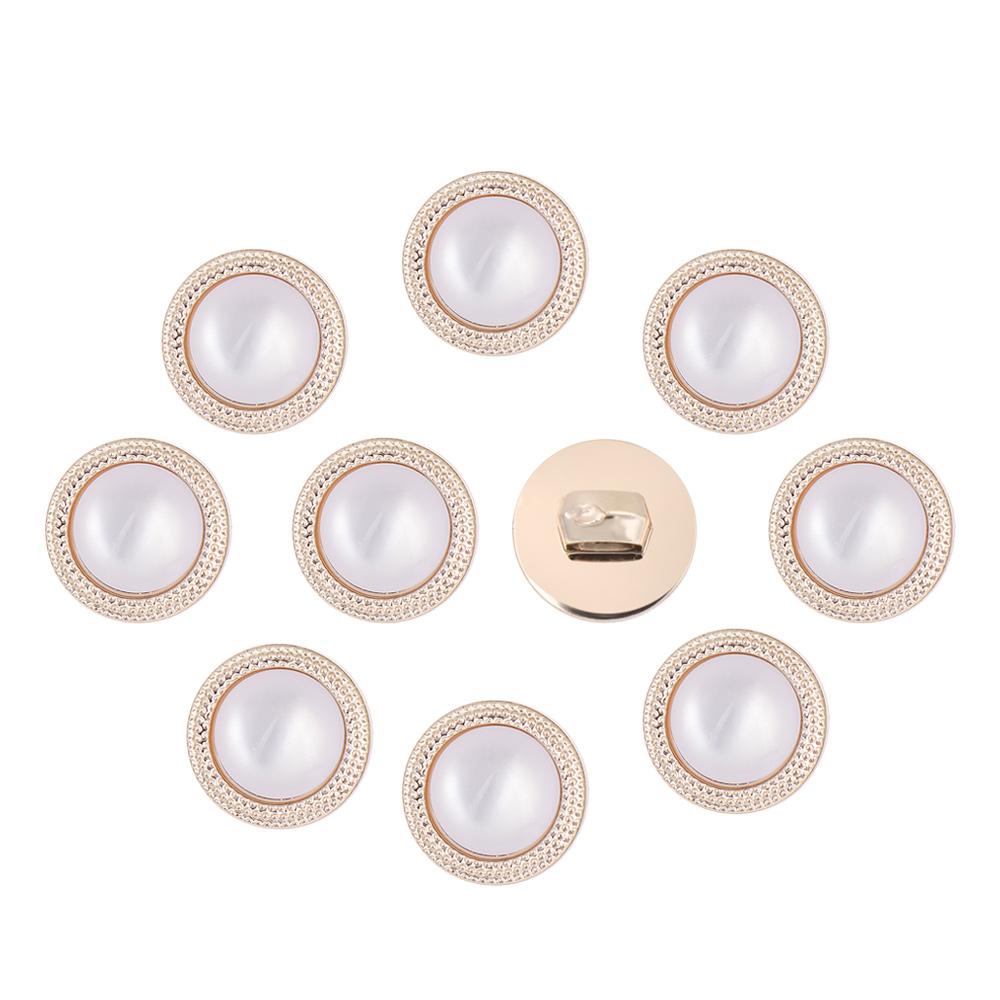 

10 Pcs/bag Durable Alloy Clothing Buttons Shirt Buttons Pearlescent Buckle Handmade Sewing Button DIY Clothing Accessories