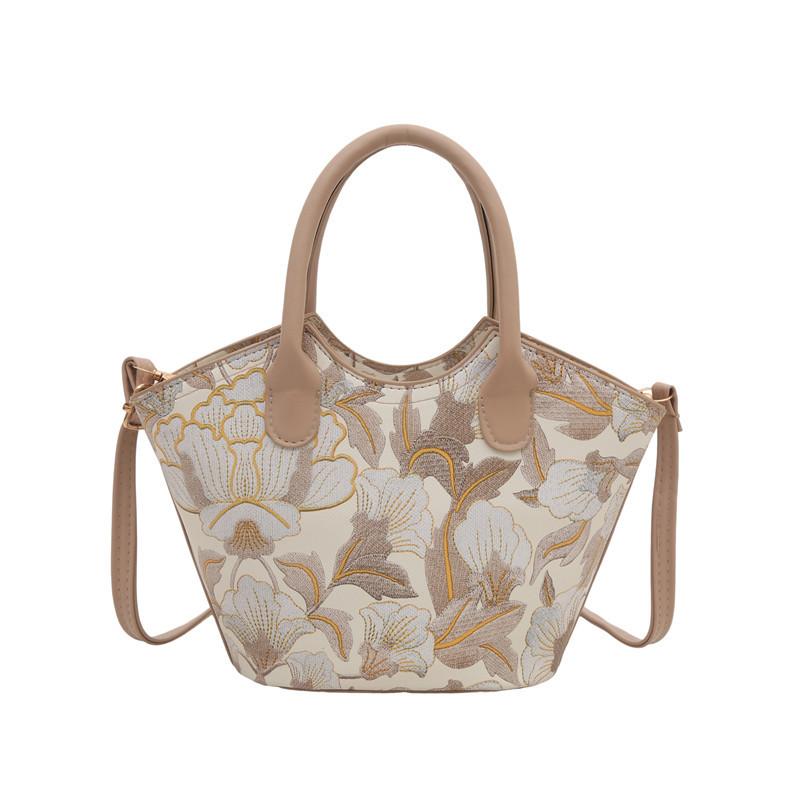 Simple Women's Bag Chinese Style Women's Messenger Bag Retro Shoulder Bag 2025 Summer with Fashionable and Simple Square