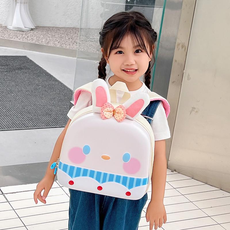 Adorable Cartoon Eggshell Backpack For Kids Cute Nylon Snack Bag For Toddlers