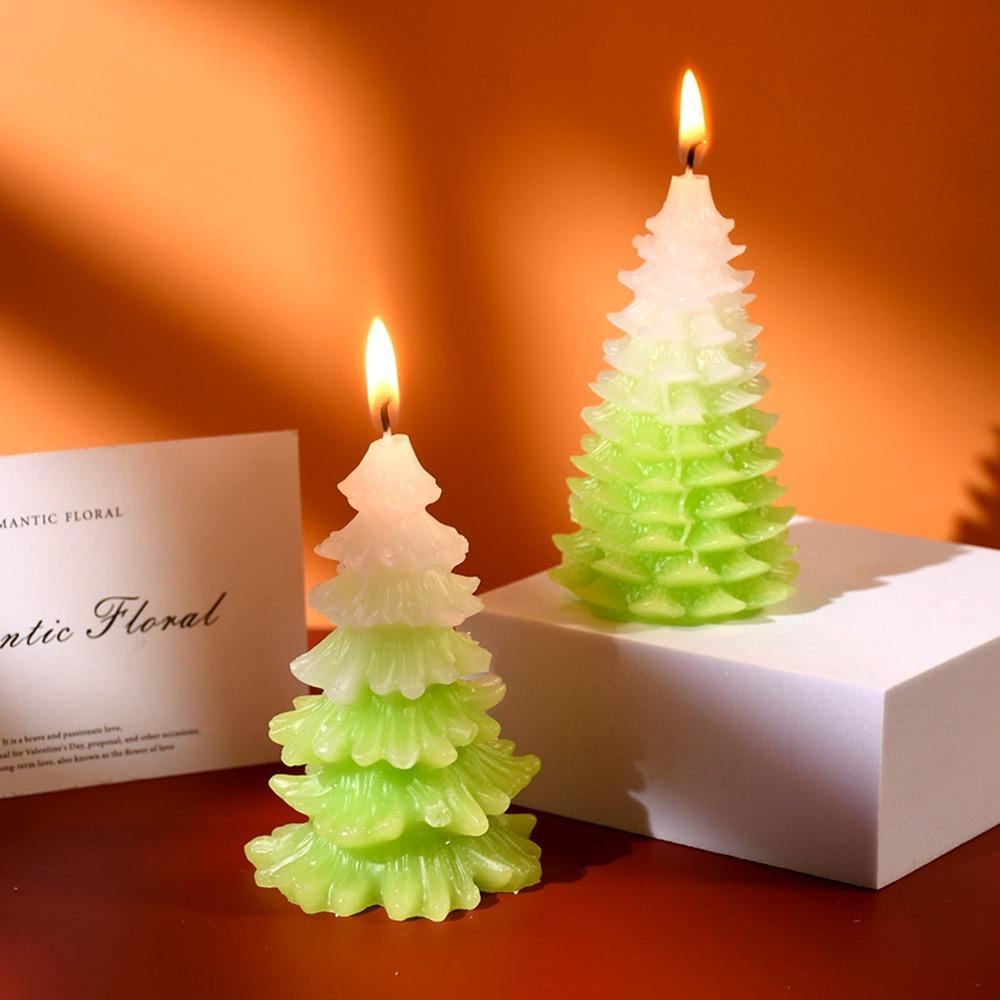 Christmas Atmosphere Candle Mold Silicone Soap Making Tools Scented Candle Molds  Party Decoration