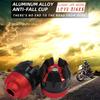 2PCS Motorcycle Anti-fall Cup Aluminum Alloy Wheel Front Fork Frame Falling Protection Moto Safety Modified Accessories