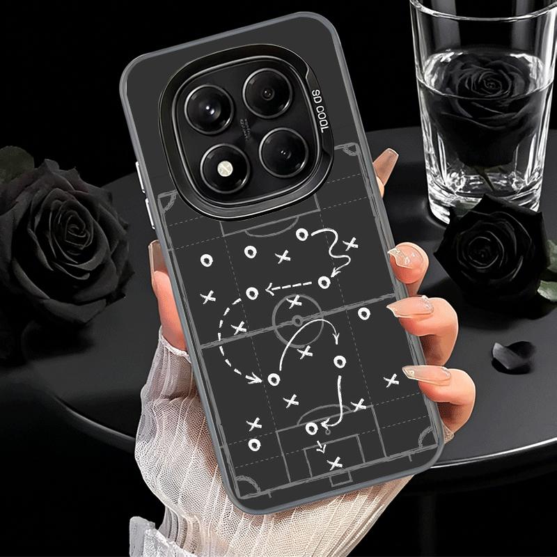 Football Soccer Tactics Time Shockproof Phone Case for Xiaomi Redmi Note 15 14 13 12 Pro Plus 11 11S 11T 5G Cover Anti Fall Fund