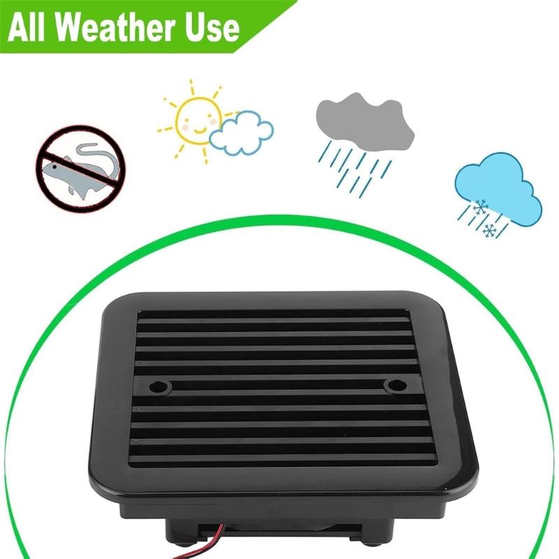 12V Marine Lüfter 4500RPM Schwerlast ABS Abluftventilator für Wohnmobil Boot Yacht Wohnwagen Anhänger Badezimmer Küche