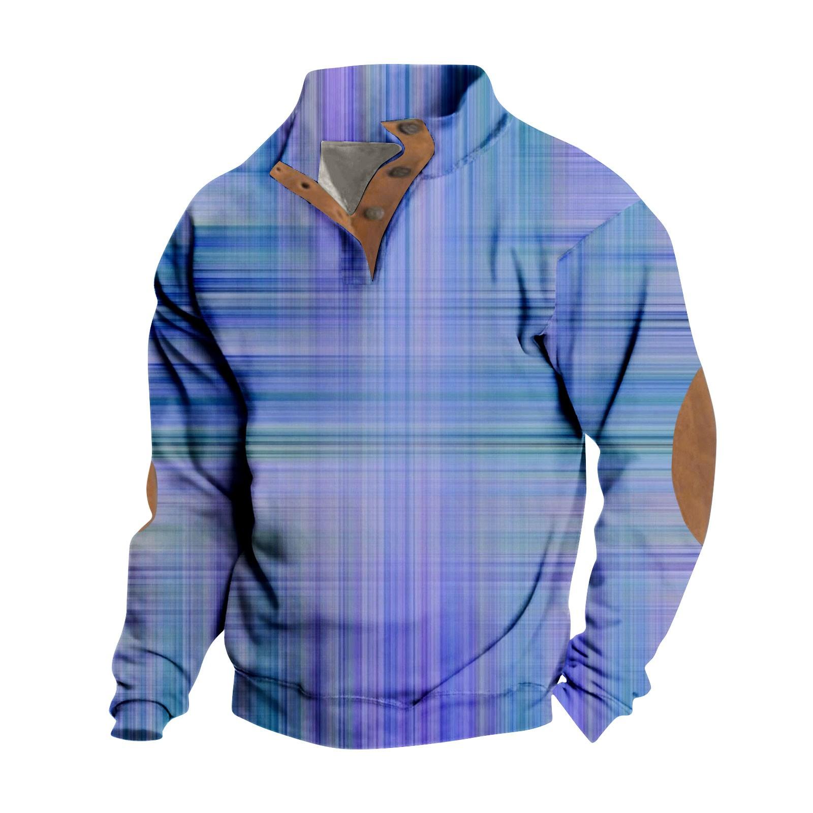 Весенне-осенняя мужская толстовка с воротником-стойкой на открытом воздухе — фото 6