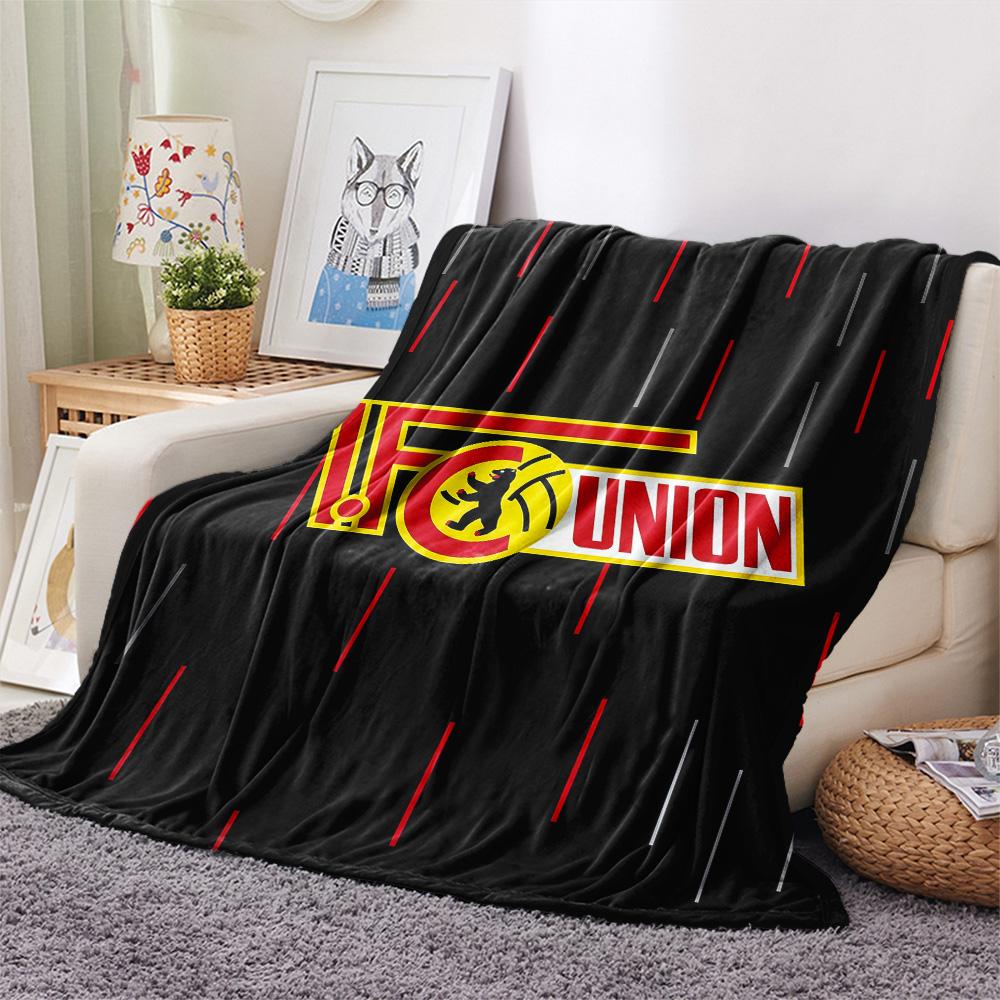1. FC Union Berlin2 Flanelldecke, Hohe Qualität, Bequem für alle Jahreszeiten, Heimdekoration, Wärme und Komfort