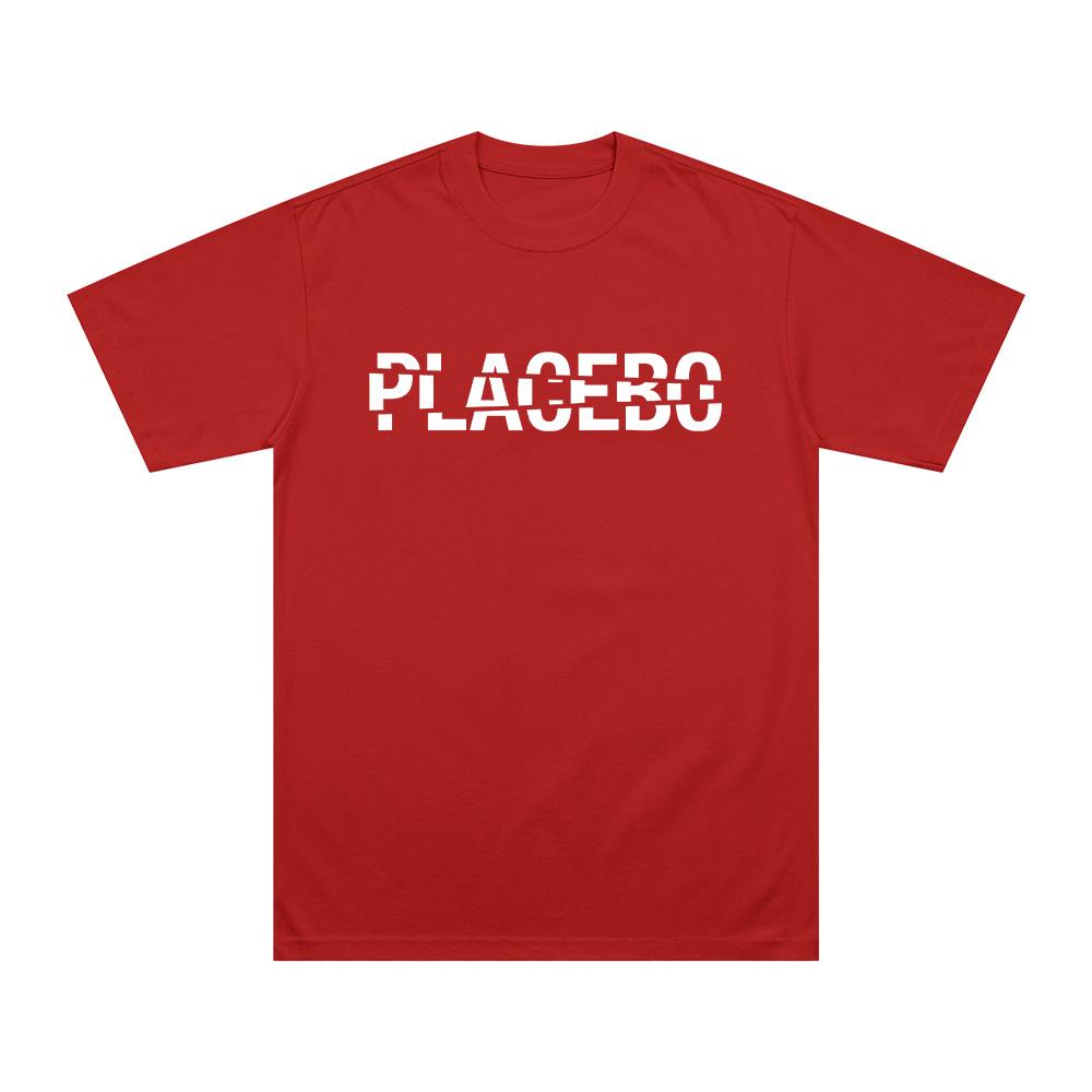 Placebo Logo Tshirt Print Cotton Tshirt Alternative Rock Band Unisex Short Sleeve Tee Summer Casual Breathable Loose Streetwear