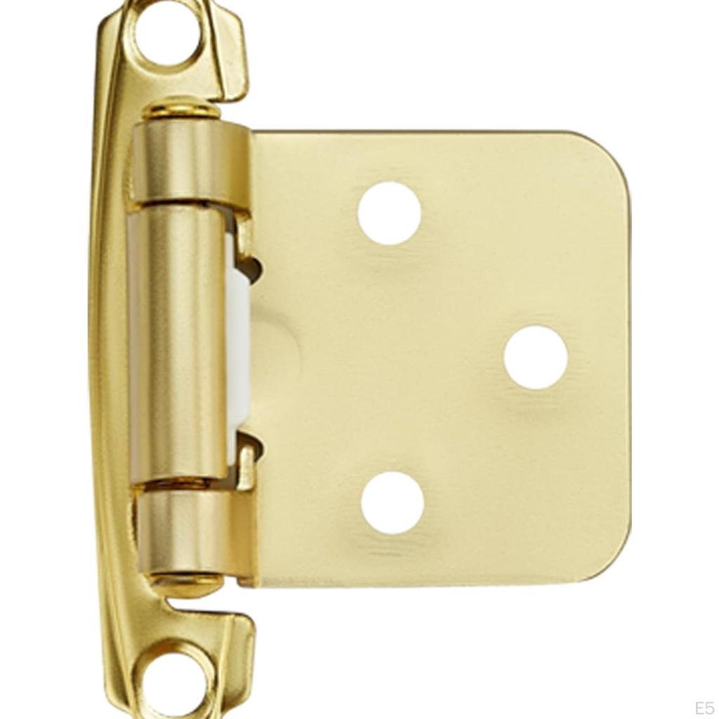 10 Count of Semi Concealed Cabinet Door Hinges Cold Rolled Steel Installation Accessories