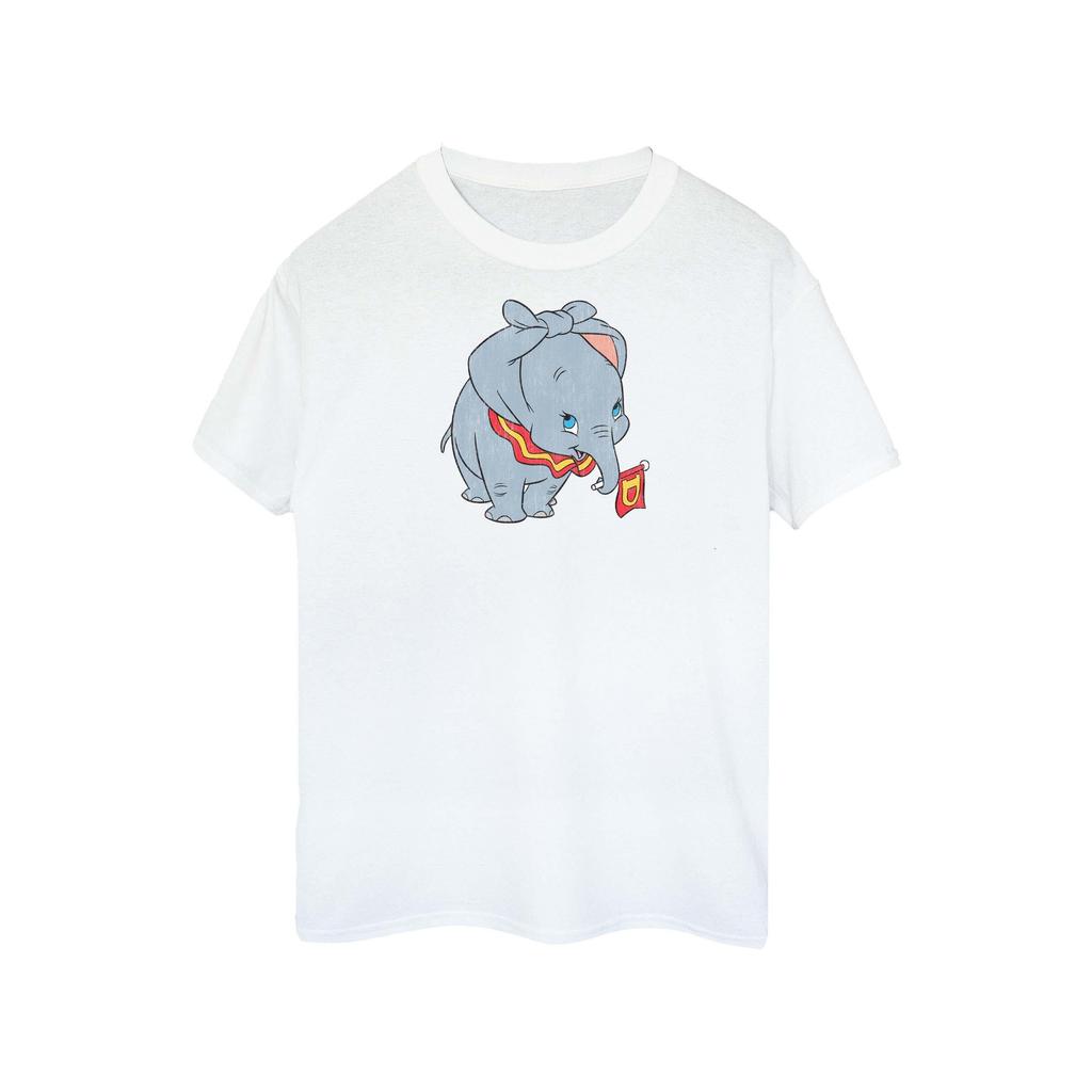 Disney Womens/Ladies Dumbo Classic Tied Up Ears Cotton Boyfriend T-Shirt