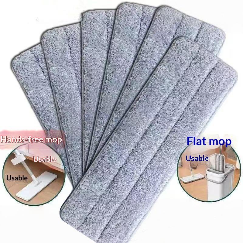 3Pcs Flat Mop Replacement Pads Reusable Thickened Microfiber Absorbent Mop Refill Pads For Spray Mop Dust Mop Cleaning Supplies