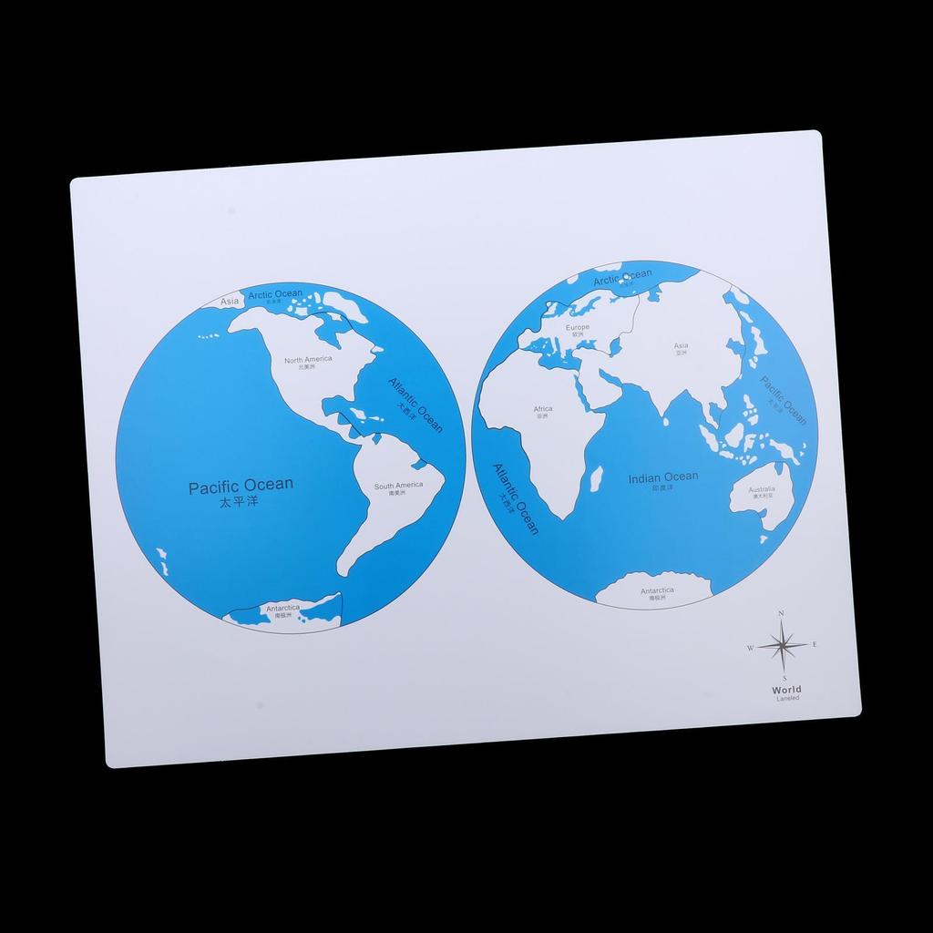 PVC Mapa Každého Kontinentu Rané Vzdělávání Dětské Dárky Učební Pomůcky Věkové Kategorie 3 Roky a Více