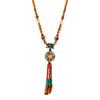 Original Handmade Nepalese Style Retro Long Necklace Tibetan High-end Temperament Fringed Sweater Chain Ethnic Style Pendant