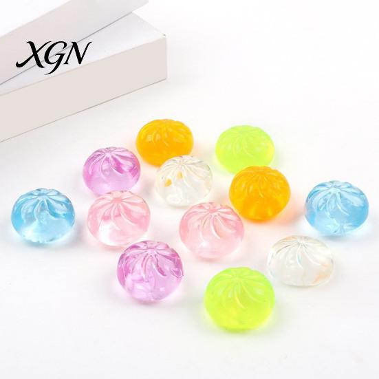 Steamed Bun Sensory Toy Stress Relief Dumpling Squeeze Clear Mini Ball Soft Stretchy Fidget Party Favors